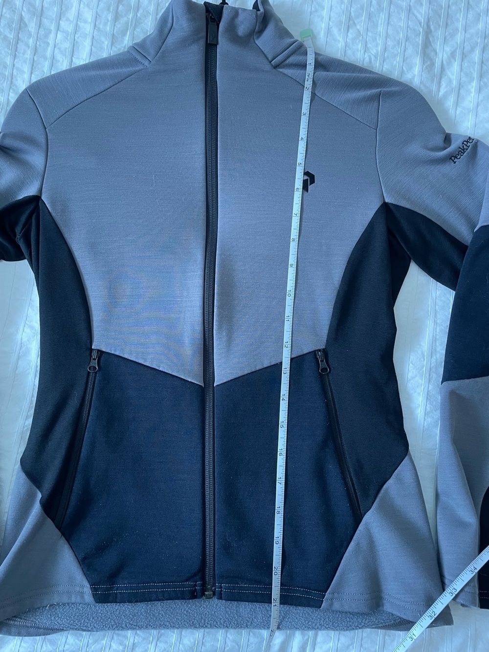 PEAK PERFORMANCE- Helo Zip Jacket, XS, black and grey - Picture 6 of 6